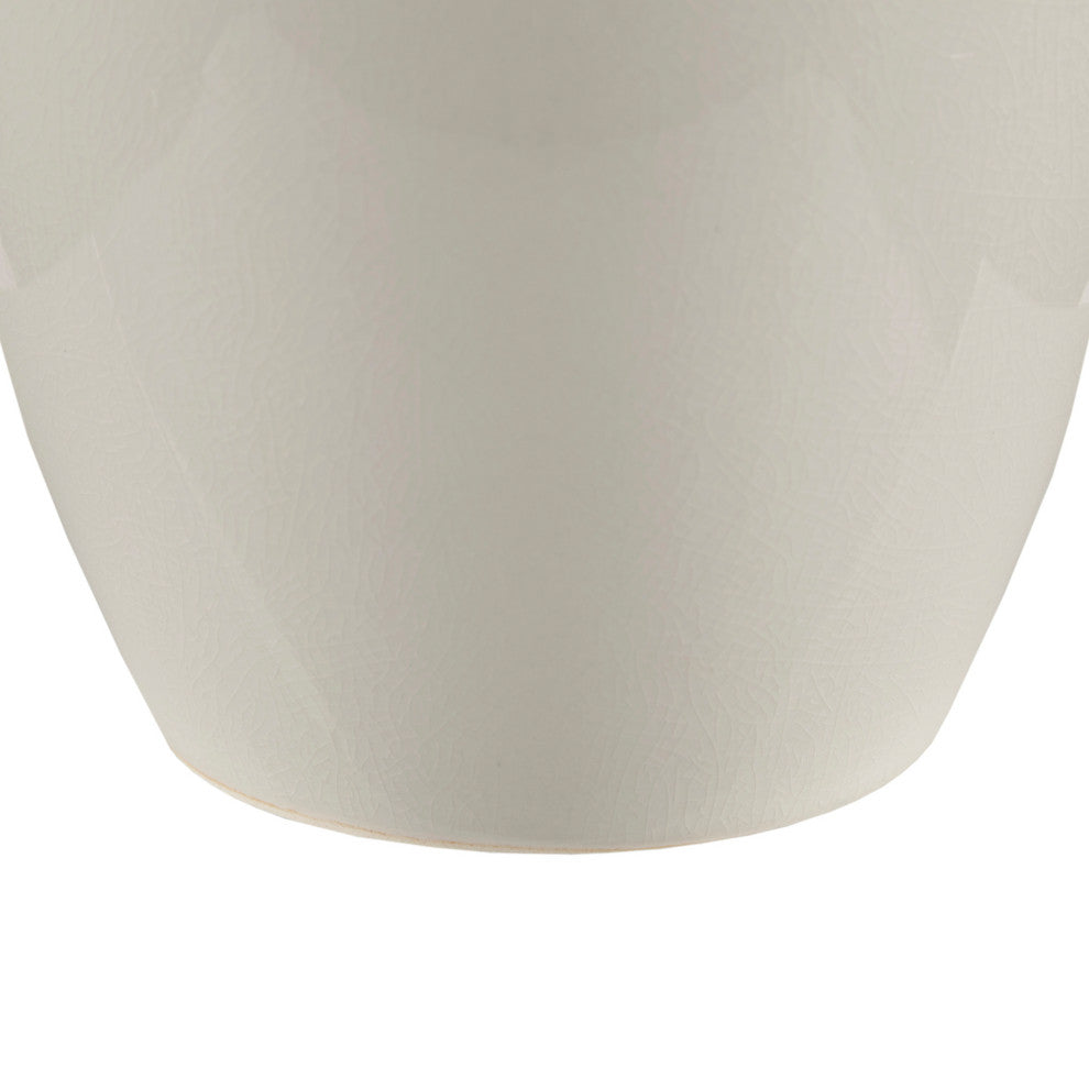 INK+IVY Anzio Vase Shape Ceramic Table Lamp, Cream