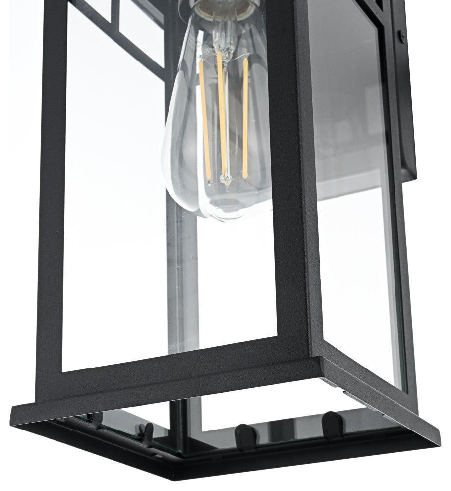 Home Living 6.5" Outdoor Wall Sconce, Black