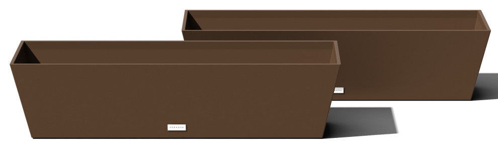 Veradek Pure Series Window Box, Espresso, 36 Inch, 2 Pack