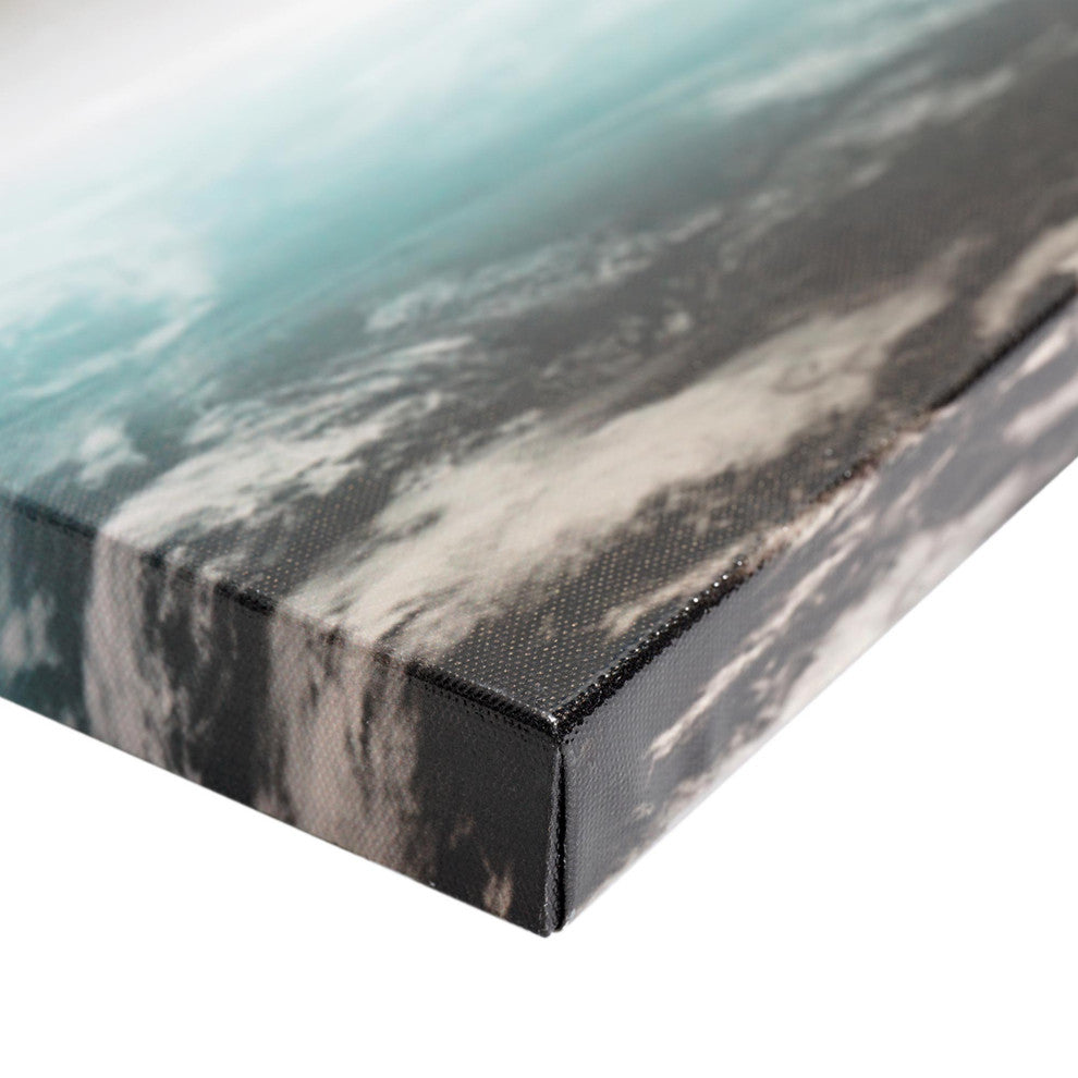Solar System Glossy Lacquer Canvas Wall Art Print Panel 48" x 18"