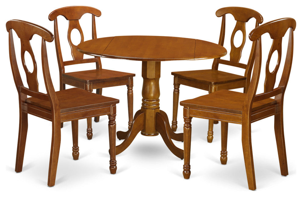5 Pc Kitchen Nook Dining Set -Breakfast Nook And 4 Dinette Chairs