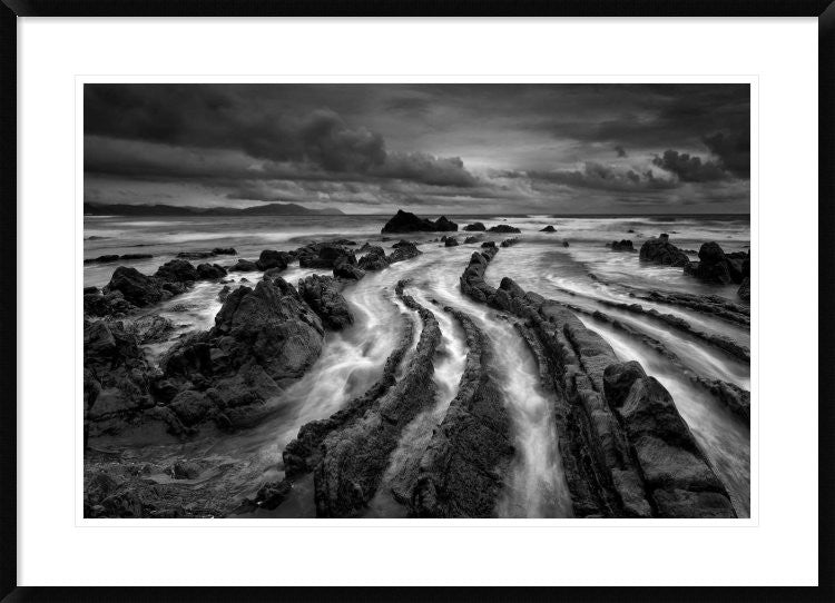 "Dark Barrika" Framed Digital Print by Antonio Carrillo Lopez, 38x27"