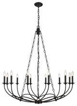 Zlite 3500-12MB 12-Light Chandelier, Matte Black