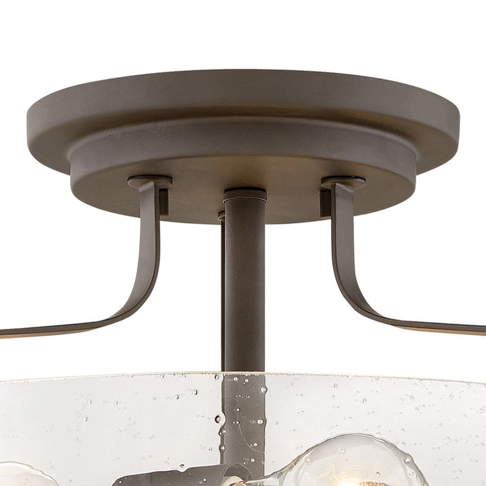 Hinkley Harper 14.5" Semi-Flush Ceiling Light, Oil Rubbed Bronze