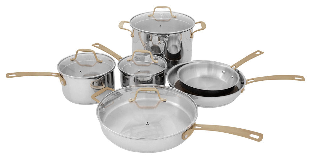 ZLINE 10-Piece Stainless Steel Non-Toxic Cookware Set