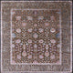 Ahgly Company Indoor Square Mid-Century Modern Area Rugs, 8' Square