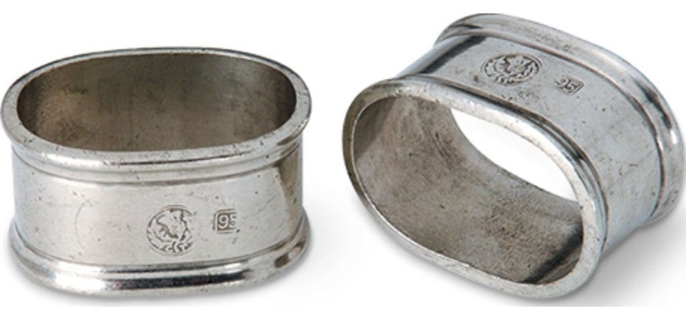 Match Oval Napkin Ring, Set of 2