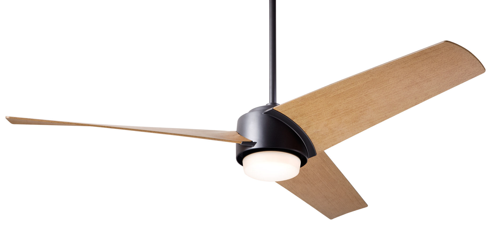 Ambit 56" Fan, Matte Black/Maple Blades, Light/Remote