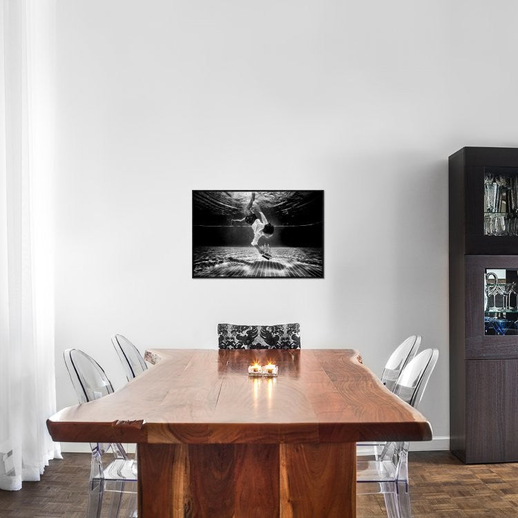 "Mercan" Framed Canvas Giclee by Murat Aslankara, 31x21"