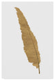 Chris Paschke ''Pure Gold Feather Vi'' Canvas Art, 19"x12"