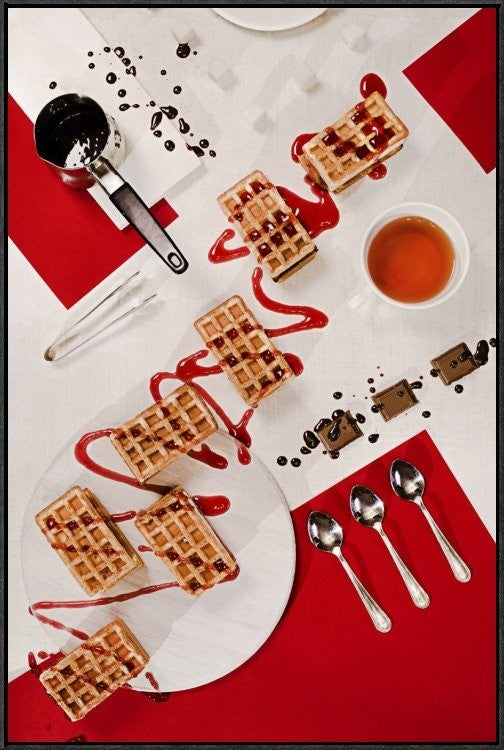 Suprematic Meal: Viennese Waffles, 24"x36"
