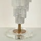 Translucent Tiered Natural Selenite Stone Table Lamp