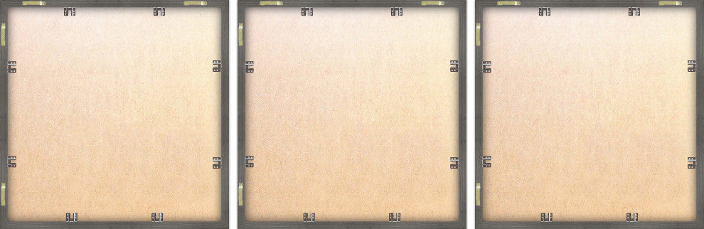 The Hidden Beach Triptych, 3-Piece Set, 24x24 Panels