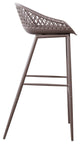 Contemporary Piazza Outdoor Barstool Grey - M2 - Grey