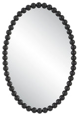 Uttermost Serna Black Oval Mirror
