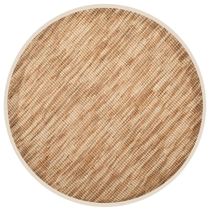 Safavieh Natural Fiber Nf260A Rug, Natural/Cream, 4'0"x4'0" Round