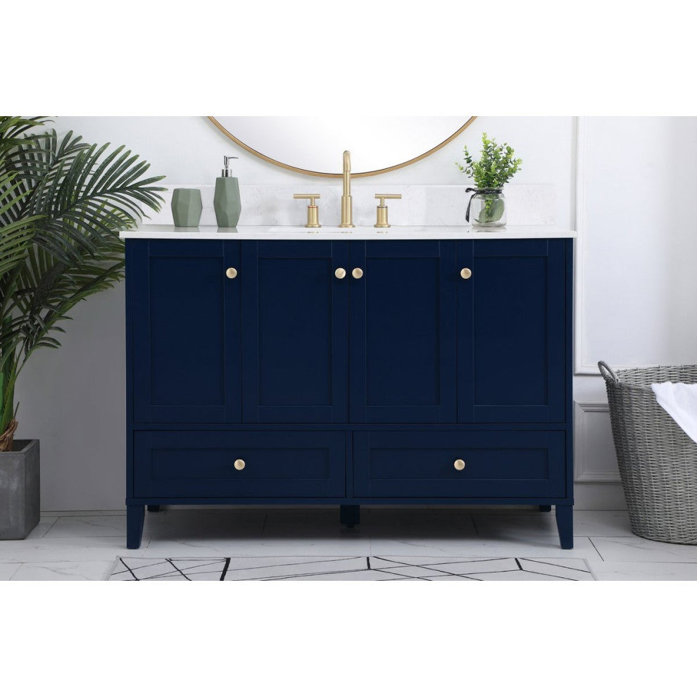 Elegant Decor Sommerville Bathroom Vanity Blue