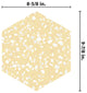 Venice Hex Yellow Porcelain Floor and Wall Tile Sample