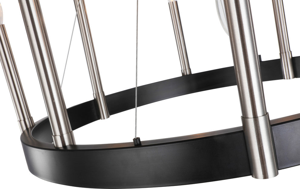 Woodbridge Lighting Garret 8-Light Circular Pendant Chandelier