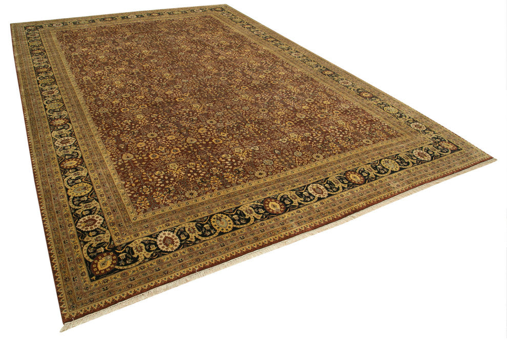Rug N Carpet - Handmade Oriental 11' 10" x 17' 11" Oversize Oushak Area Rug