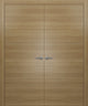 Pre-hung Closet French Double Doors 60 x 80 | Planum 0010 Honey Ash