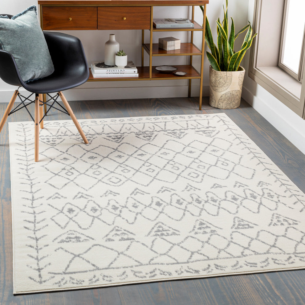 Sunderland SUN-2318 Modern Light Gray 7'10"x10'3" Area Rug