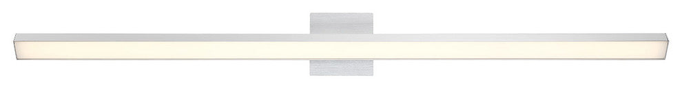 Revel 98" LED Bathroom Vanity & Wall Light 3000K, Brushed Aluminum