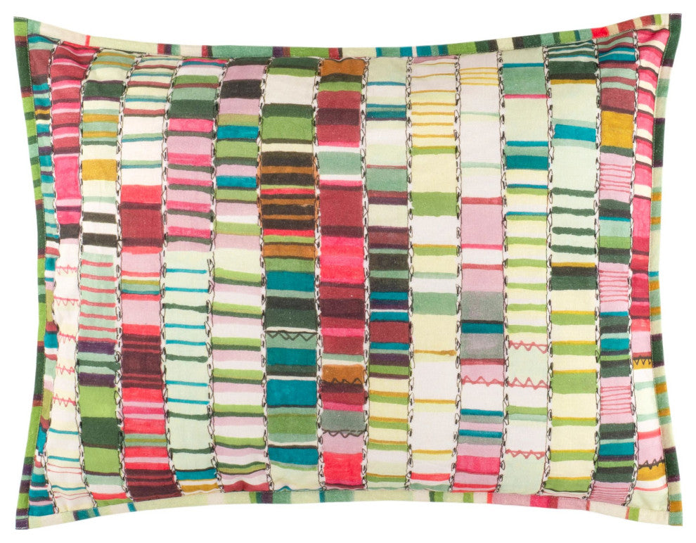Penelope Stripe Multi Coverlet Sham