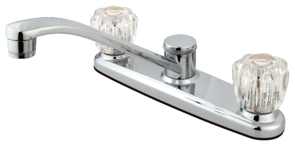 Kingston Brass 8" Centerset Kitchen Faucet, Polished Chrome