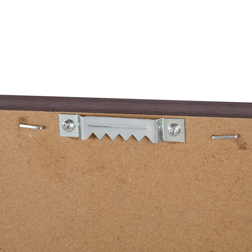 Magnetic Dry Erase To-Do Whiteboard with Espresso Wood Frame,12"x22"