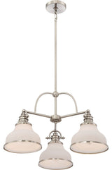 Quoizel GRT5103BN Three Light Chandelier Grant Brushed Nickel