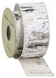 2.5" Wide Faux Birch Wired Ribbon, 10 Yards