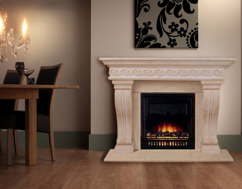 President Series Sierra Cast Stone Fireplace Mantel