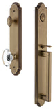 Arc 1-Piece Dummy Handleset, D Grip and Provence Knob, Vintage Brass, 848717