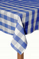 Farm Check 100% Cotton Table Cloth, Blue, 52x70
