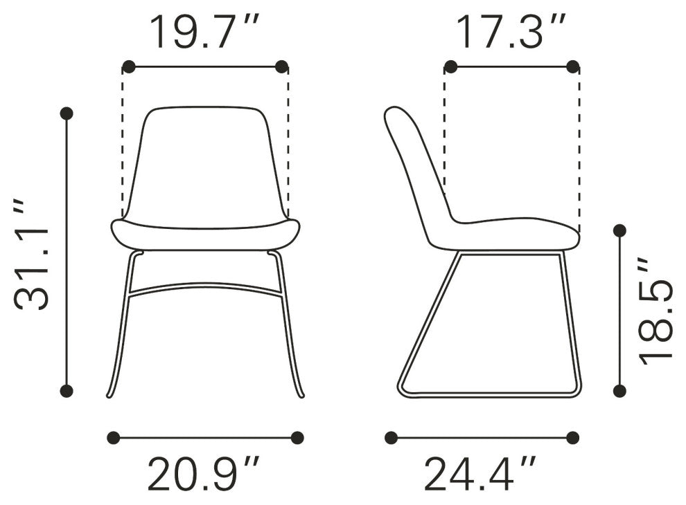 Dining Chair, Set of 2, Steel Metal, Fabric, Yellow, Black, Kitchen Cafe Bistro