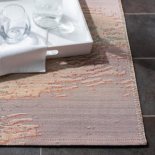 Safavieh Barbados Collection Indoor-Outdoor BAR585 Rug, Light Blue/Pink, 5'3"x7'6"