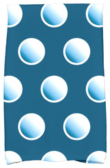 Dip Dye Dots Holiday Geometric Print Kitchen Towel, Teal