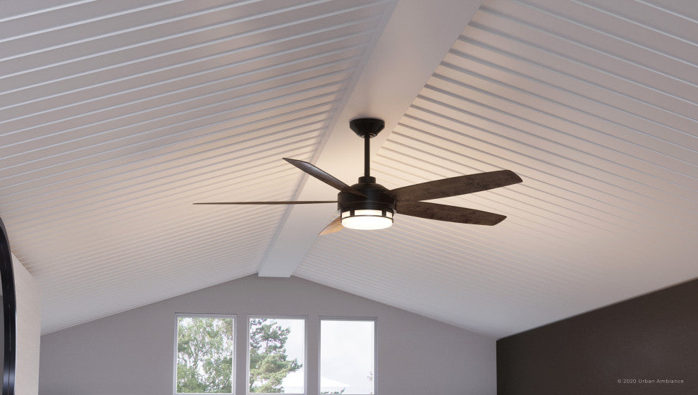 Luxury Modern Ceiling Fan, Bronze, UHP9001, Provincetown Collection