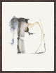 Mono Portion I, 31.25"x41.25", Espresso Natural Wood Gallery Floater