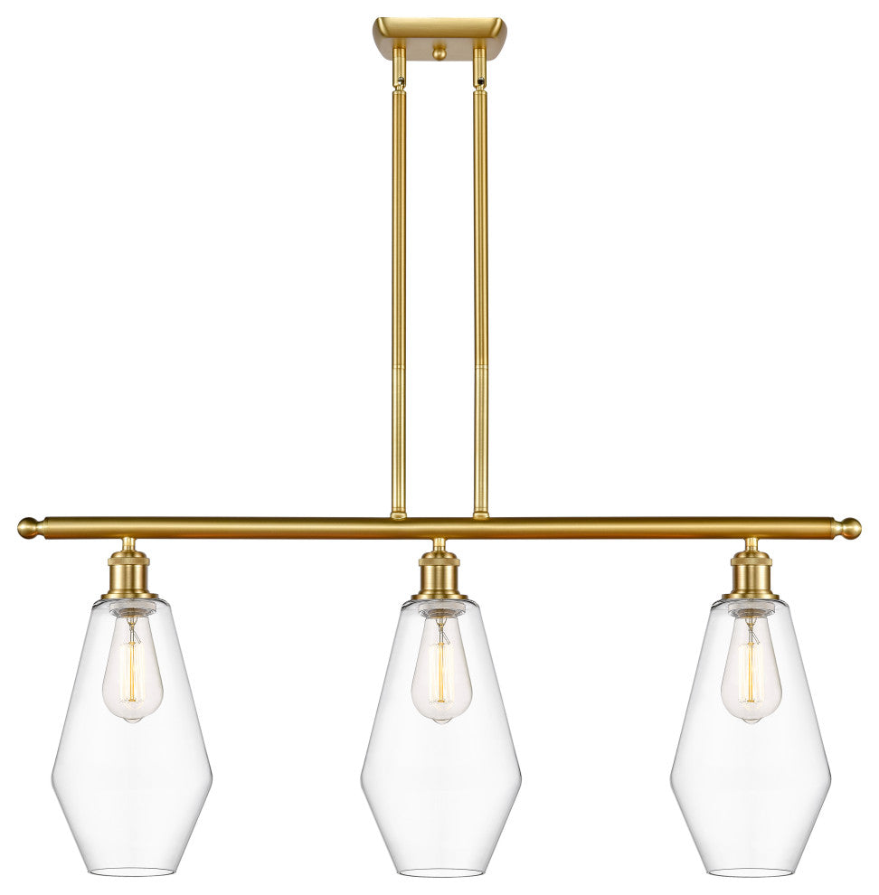 Innovations 516-3I-SG-G652-7-LED 3-Light Island Light, Satin Gold