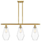 Innovations 516-3I-SG-G652-7-LED 3-Light Island Light, Satin Gold