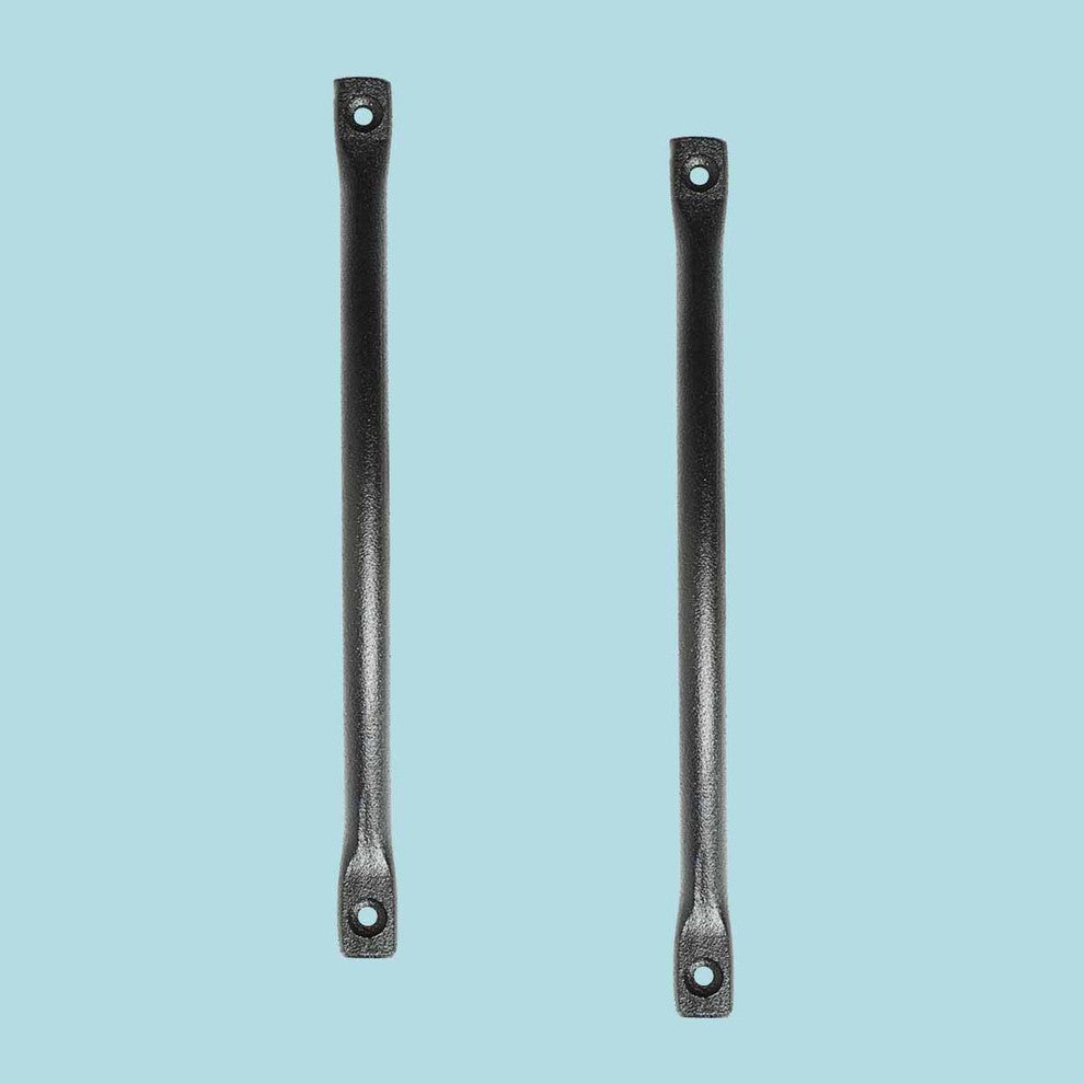 Renovators Supply 2 Piece Drawer Pull Handle Black Wrought Iron Cabinet Handles