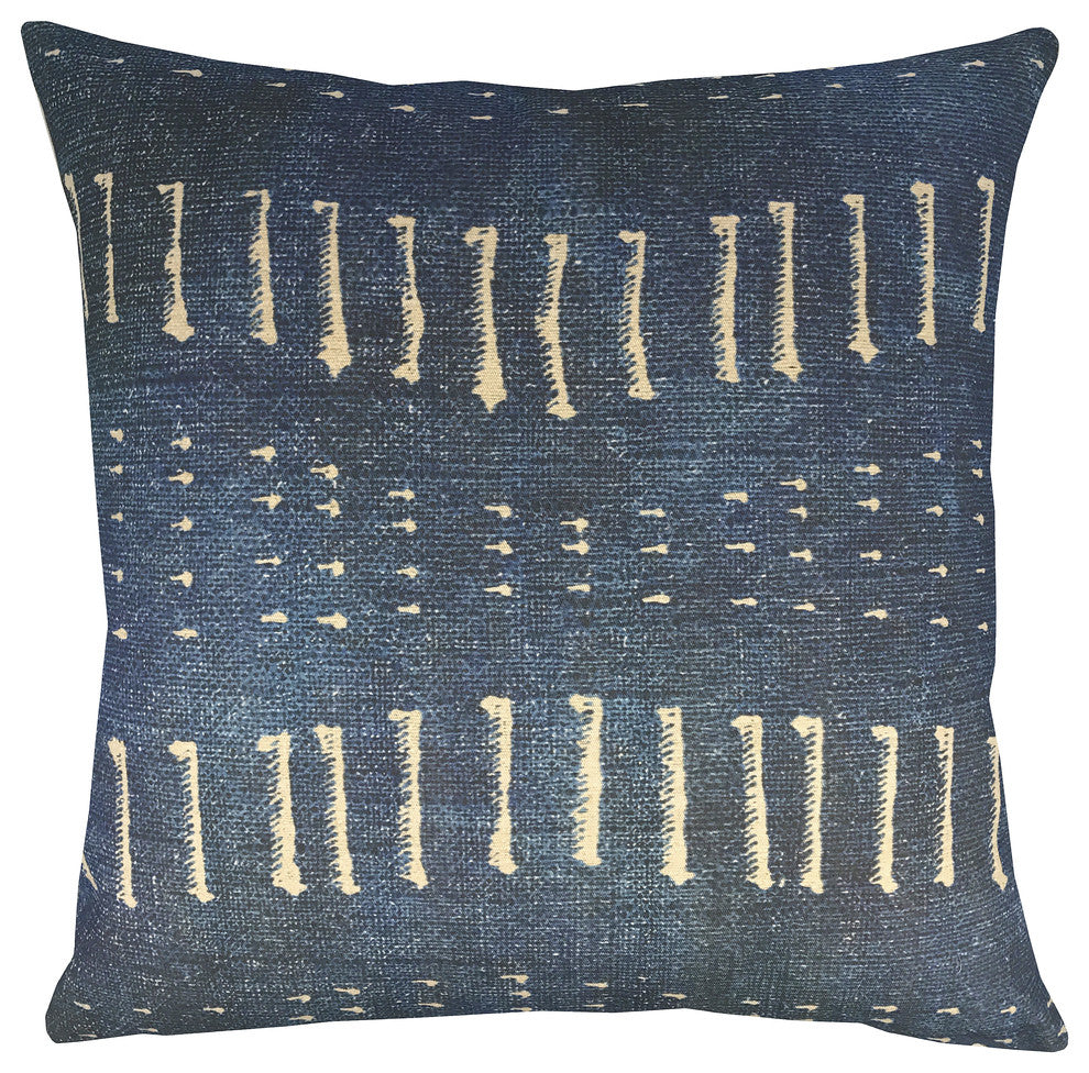 Distressed Indigo Pillow