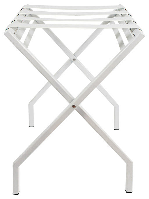 Suba Luggage Stand, White on White