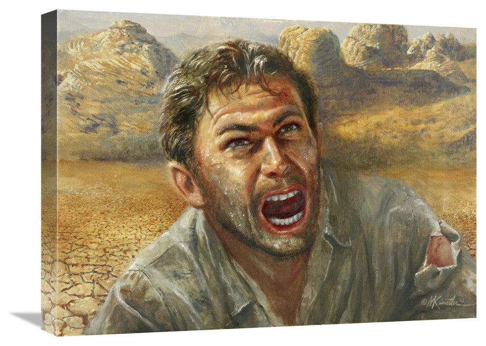 "Dying of Thirst" Stretched Canvas Giclee by Mort Kunstler, 24"x18"