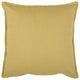 Tan Solid Color Flange Edge Throw Pillow