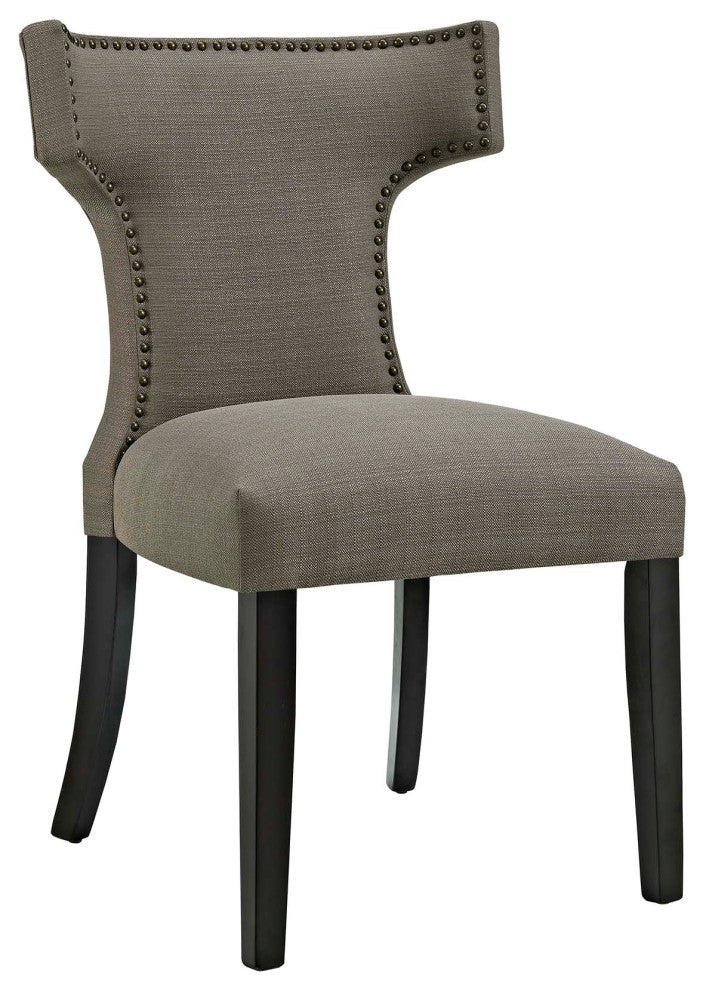 Modway Modway Curve Fabric Dining Chair, Granite