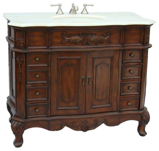 42" Old Fashioned Look Morton Bathroom Sink Vanity Model