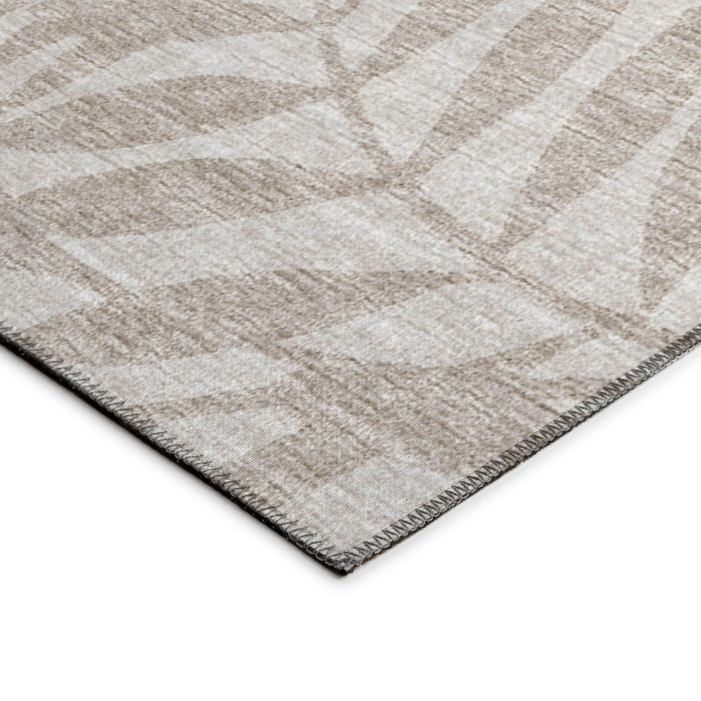 Indoor/Outdoor Sedona SN5 Putty Machine Washable 10' x 10' Round Rug